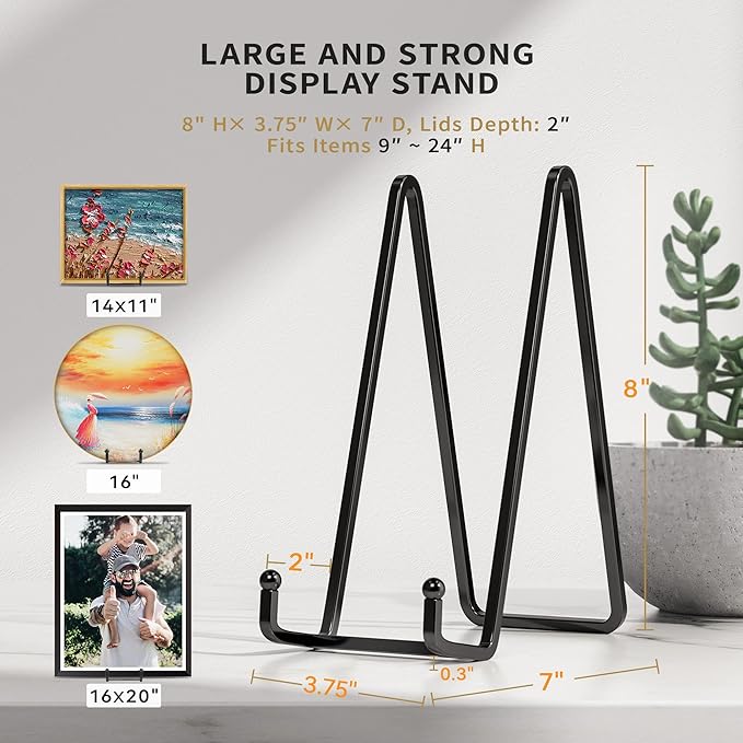 IPAME 8 Inch Large Plate Stands - Image 3