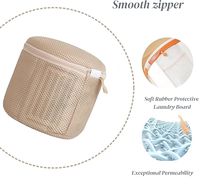Bra Washing Bag with Anti-Deformation Structure and Fixed Hand-Wash Board - Image 3