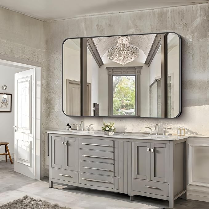 FORBATH Large Bathroom Mirror 60" x 40" - Image 5