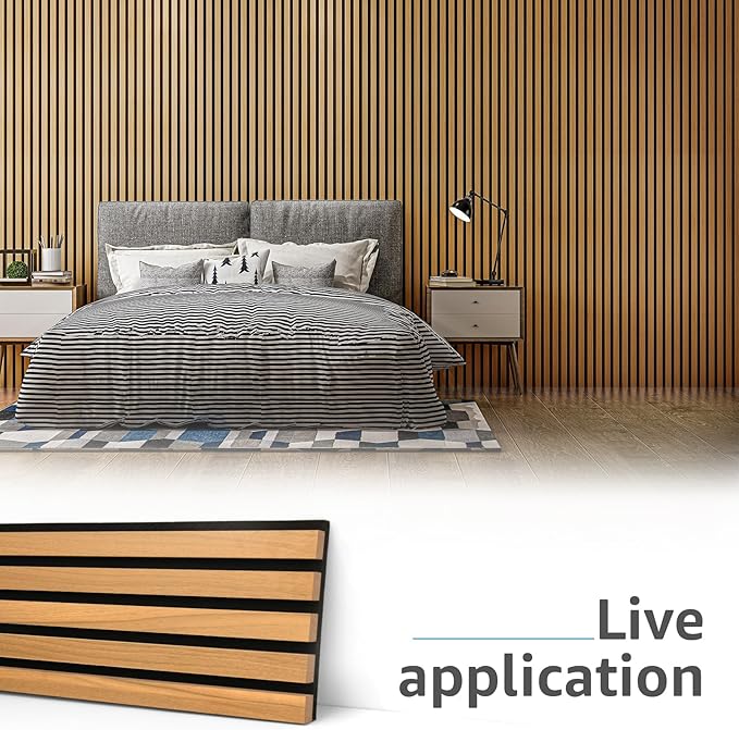 Art3d 6-Pack Acoustic Wood Slat Wall Panels - Image 2