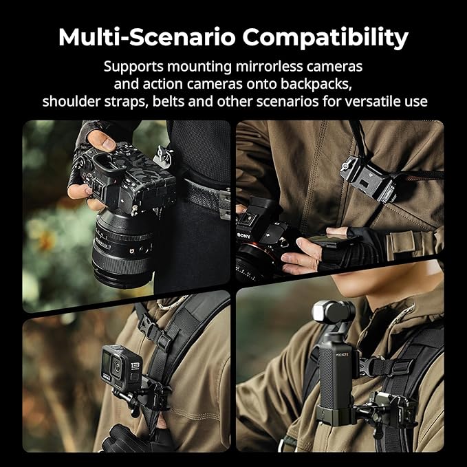 SMALLRIG Universal Three-in-One Camera Clip Kit, Quick Release System, Backpack - Image 8