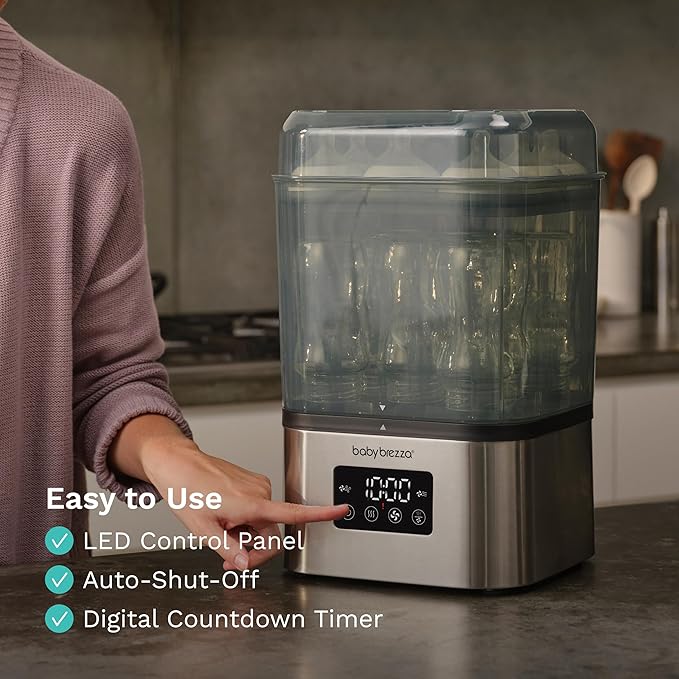 Baby Brezza 10 Minute SuperQuick Bottle Sterilizer + Dryer - Image 9