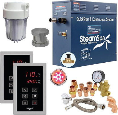 SteamSpa Executive 7.5 KW QuickStart ACU-Steam Bath Generator Package by SteamSpa