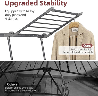 APEXCHASER Clothes Drying Rack Foldable, Large Drying Rack - Image 4