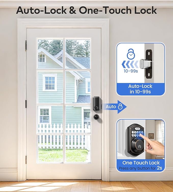 TEEHO TE001K Keyless Entry Door Lock - Image 4