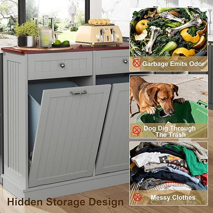 Tilt Out Trash Can Cabinet - Image 5