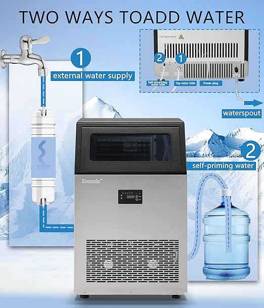 Commercial Ice Maker Machine, 130Lbs/24H - Image 3