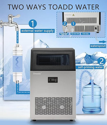 Commercial Ice Maker Machine, 130Lbs/24H - Image 4