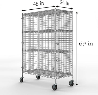 24" W x 48" L x 69" H Heavy Duty Utility Commercial Grade Metal Storage NSF - Image 2