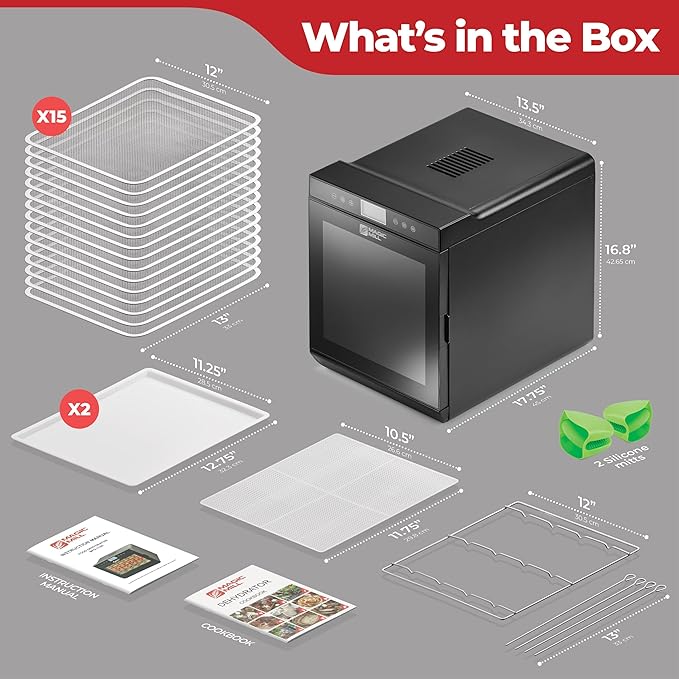 Magic Mill Premium Food Dehydrator Machine 800W Dryer - Image 7