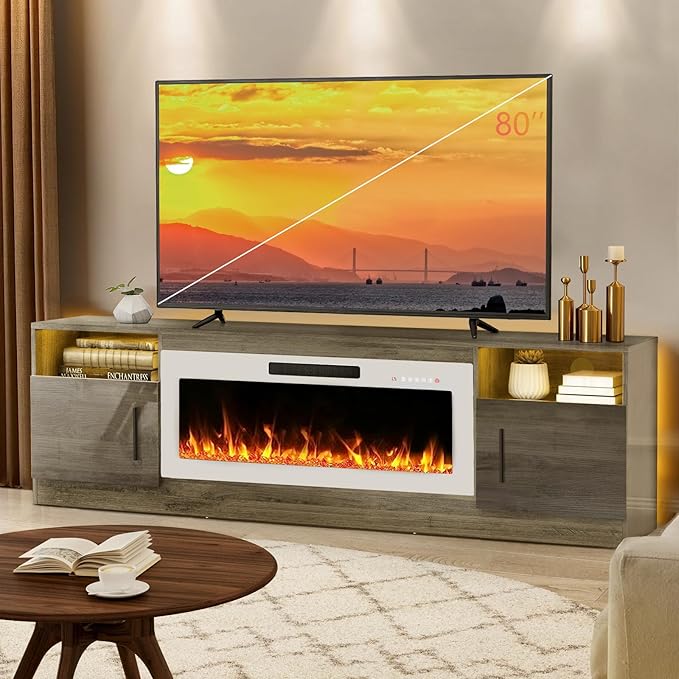 Lemberi Fireplace tv Stand by LEMBERIHOME