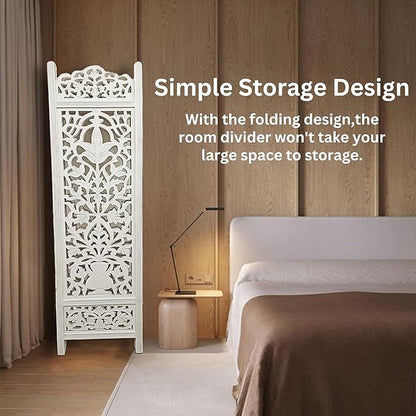 Lightnpro 4-Panel Wooden Room Divider 72"×72" - Image 5