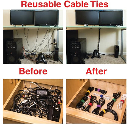 Heaviest Cable Organizer on The Market! Compact and Weighted Desktop Cord - Image 7