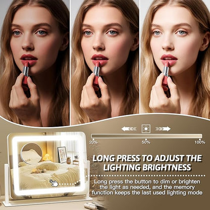 FENNIO Vanity Mirror with Lights, 3 Color Modes & Brightness Adjustable - Image 3