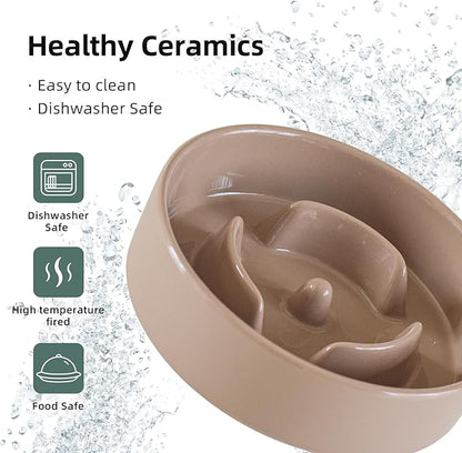 Ceramic 0.9 Cup Dog Bowl Slow Feeder - Image 6