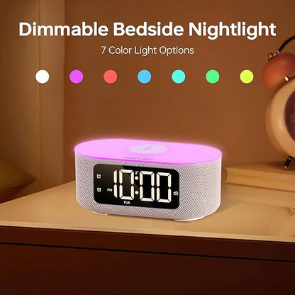 JALL Fabric Alarm Clock for Bedroom, - Image 6