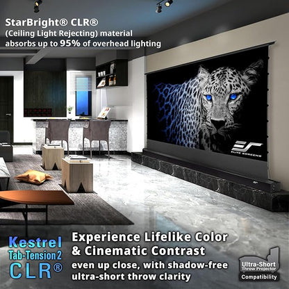 Elite Screens Kestrel Tab-Tension CLR, 101 inch 16:9, Ultra-Short Throw Ceiling - Image 5