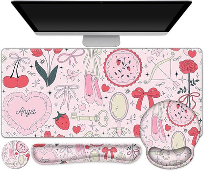 Gaming Mouse Pad, Large Desk Mat, Cute Desk Pad Protector, 4in1 XXL Mousepad + by ToLuLu