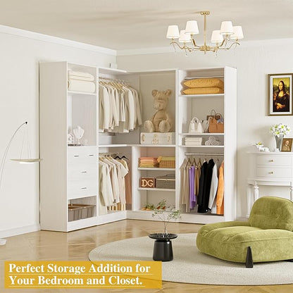 Unikito 86” Closet System, Large Corner Closets Organizer - Image 3