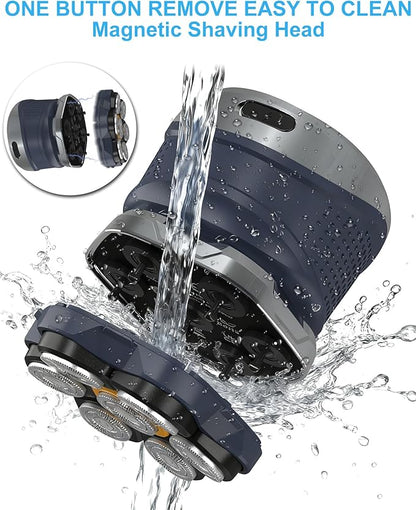 Clicar head shavers for bald men, Magnetic Detachable Head Shaver，Wet or Dry - Image 2