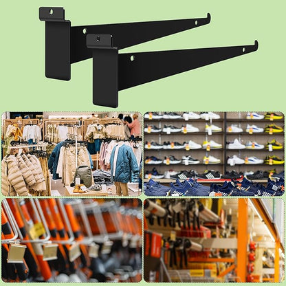 24Pcs Slatwall Shelf Bracket 14 inch, Heavy Duty Slatwall Knife Shelf Bracket - Image 6