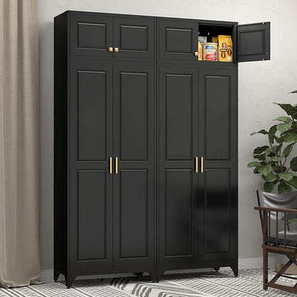 Kitchen Pantry Storage Cabinets, Utility Kitchen Cupboard, Large Steel Cabinets - Image 2