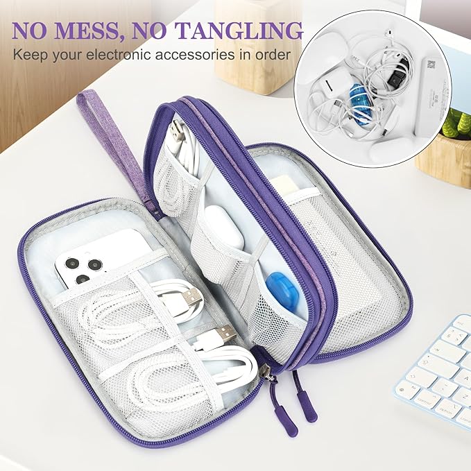 FYY Electronic Organizer, Travel Cable Organizer Bag Pouch Electronic - Image 5