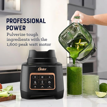 Oster Extreme Mix Blender, 64oz Glass Jar, 3 iBlend Preset Functions, 1600-Watts - Image 3