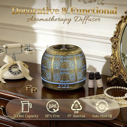 ARVIDSSON Essential Oil Diffuser, 500ml Aromatherapy Diffuser - Image 6
