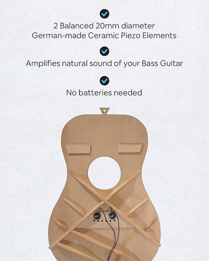 Journey Instruments Passive Piezo Bass Pickup – EP002K Two Balanced German-made - Image 2