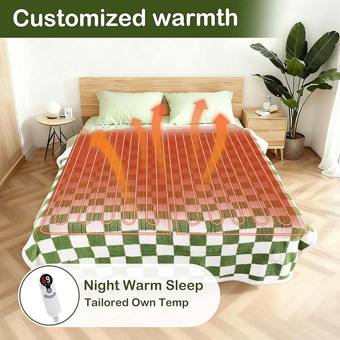 Electric Heated Blanket Full Size 72"×84" - Image 3