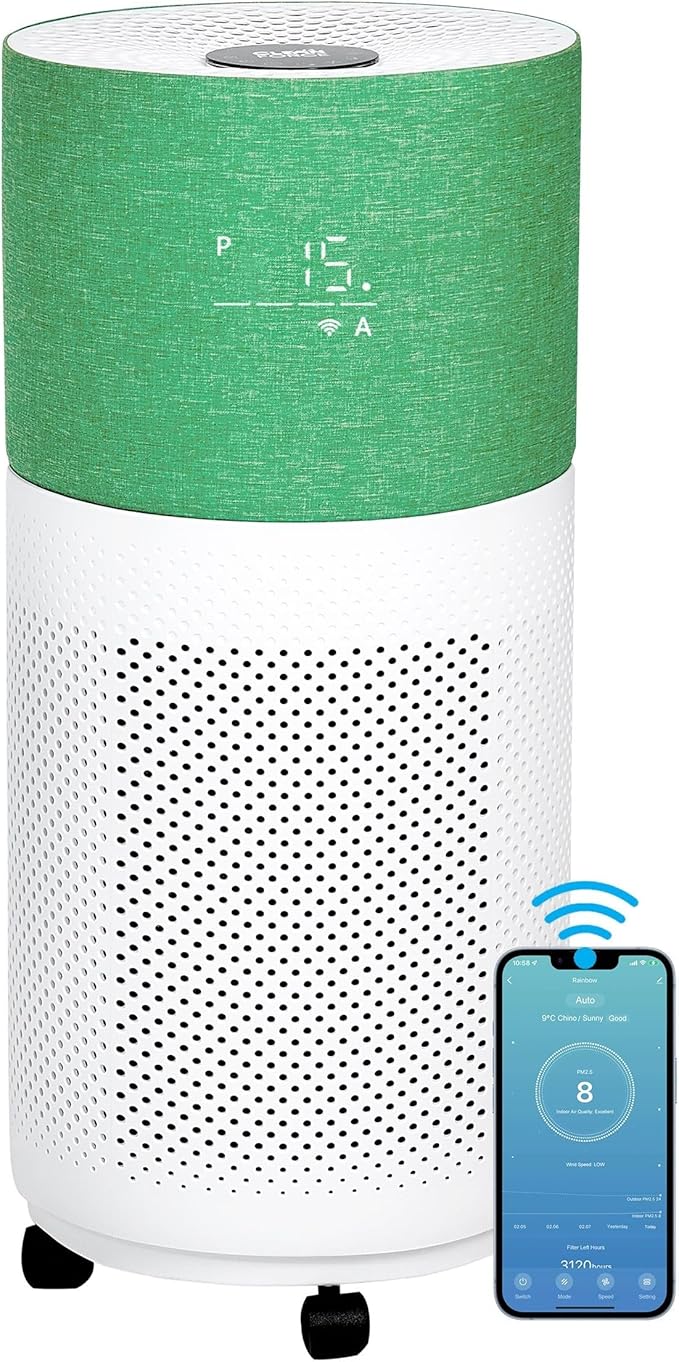 CleanForce Rainbow H13 True HEPA Air Purifier by CLEANFORCEAIR