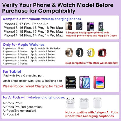 30W Charging Station for Apple Products, Foldable Wireless Charger - Image 2