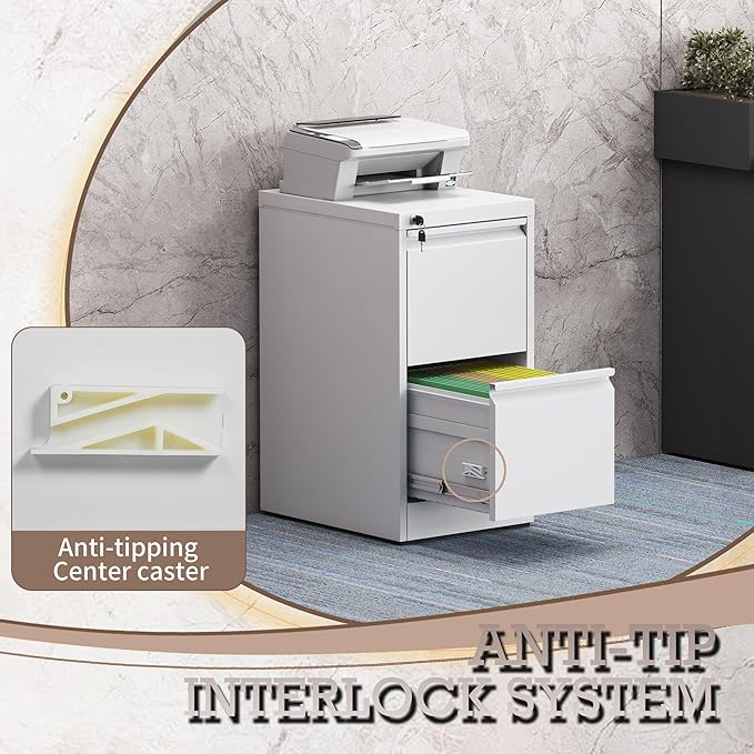 File Cabinet, 2 Drawer File Cabinet - Image 7
