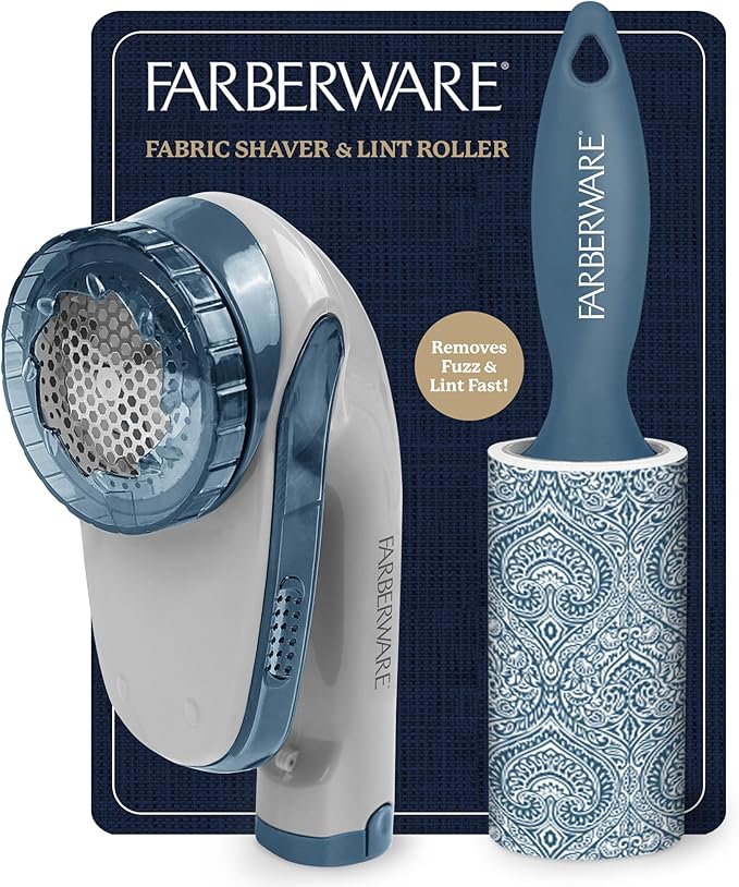 Farberware Large Lint Remover & Fabric Shaver Set – Battery Powered Sweater by BestBrands