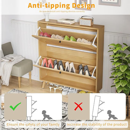 Shoe Storage Cabinet for Entryway - Image 9
