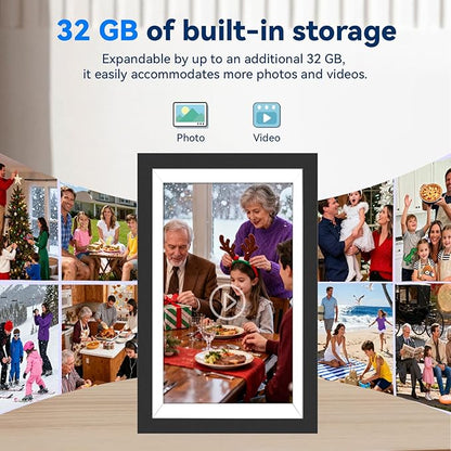 UHALE Battery Power Digital Picture Frame, 10.1'' 1920x1080 HD IPS Touch Screen - Image 2
