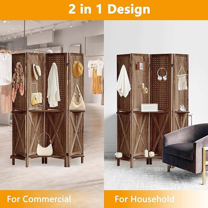 Aleesing 4 Panel Pegboard Display - Image 8