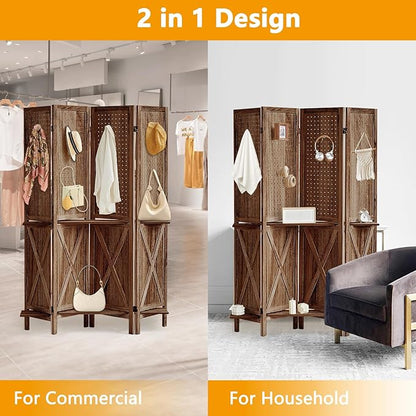 Aleesing 4 Panel Pegboard Display - Image 8
