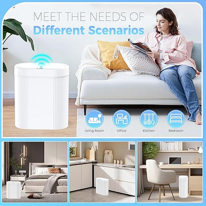 2 Pack 5 Gallon Bathroom Trash Can - Image 7