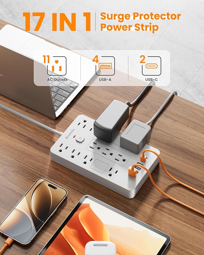 Bawmwim Surge Protector Power Strip - Image 2