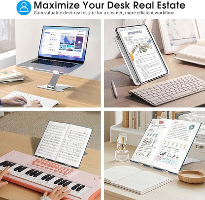 Foldable Aluminum Laptop Stand, Height Adjustable Ergonomic Riser - Image 7