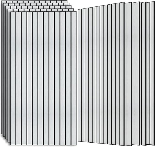 AUTORIFIC Wood Veneer Sound Panels, 10 Pack 47.2”x23.6” Wall Panels, Decorative by AUTORIFIC