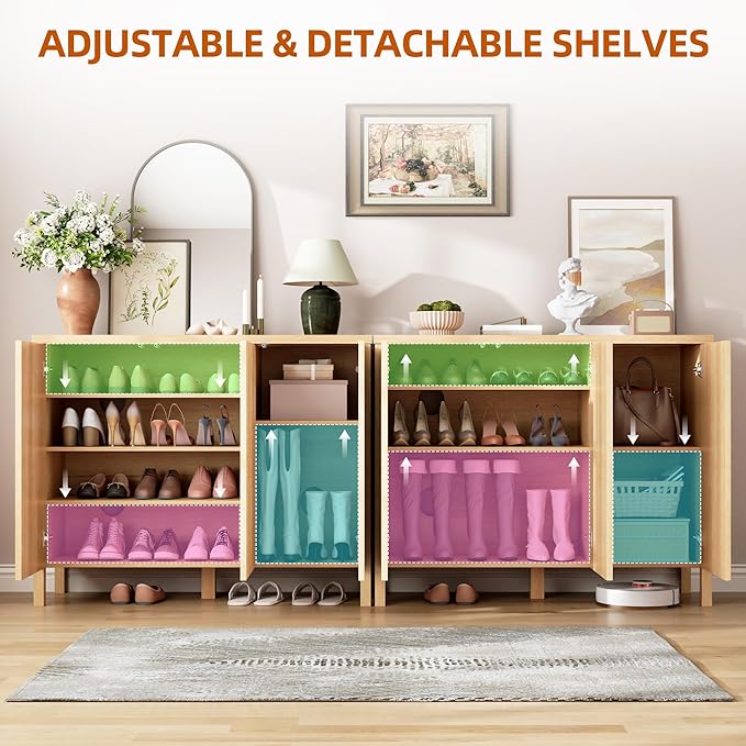 Vlsrka Shoe Cabinet Storage for Entryway - Image 6