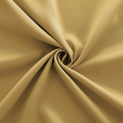 KOUFALL Sun Light Gold Curtains 42x72 Inches Long - Image 6