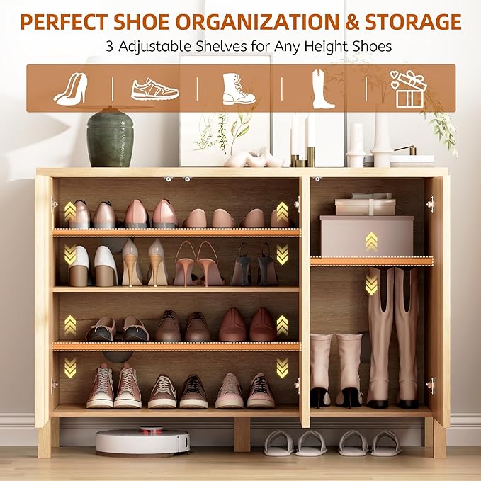 Vlsrka Shoe Cabinet Storage for Entryway - Image 4