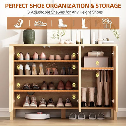 Vlsrka Shoe Cabinet Storage for Entryway - Image 4