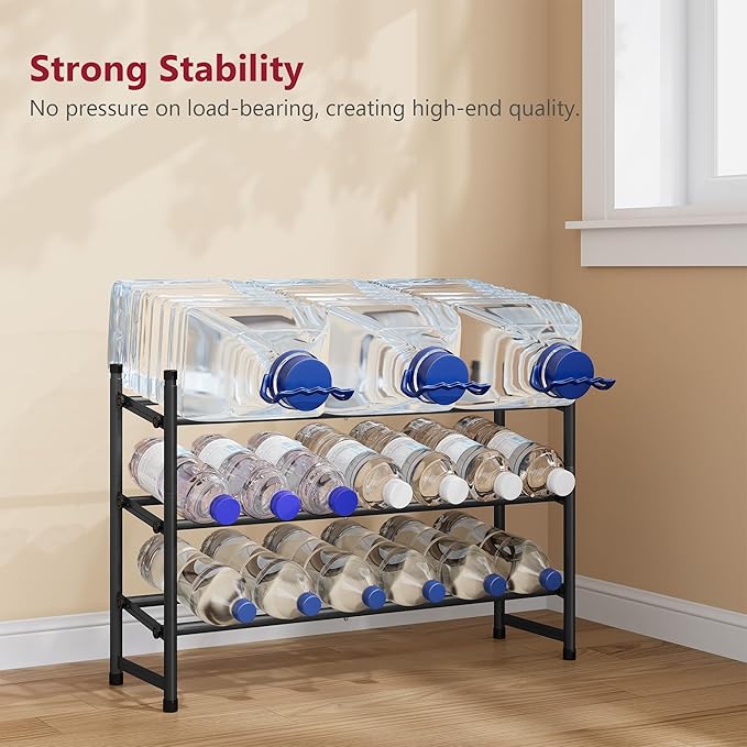 Tajsoon Expandable Shoe Rack for Closet 3 Tier, 28“-41“Adjustable & Stackable - Image 5