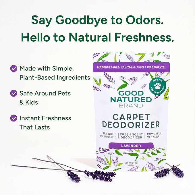 Good Natured Brand | Carpet Deodorizer & Freshener Powder | 31 oz Pet Odor - Image 2