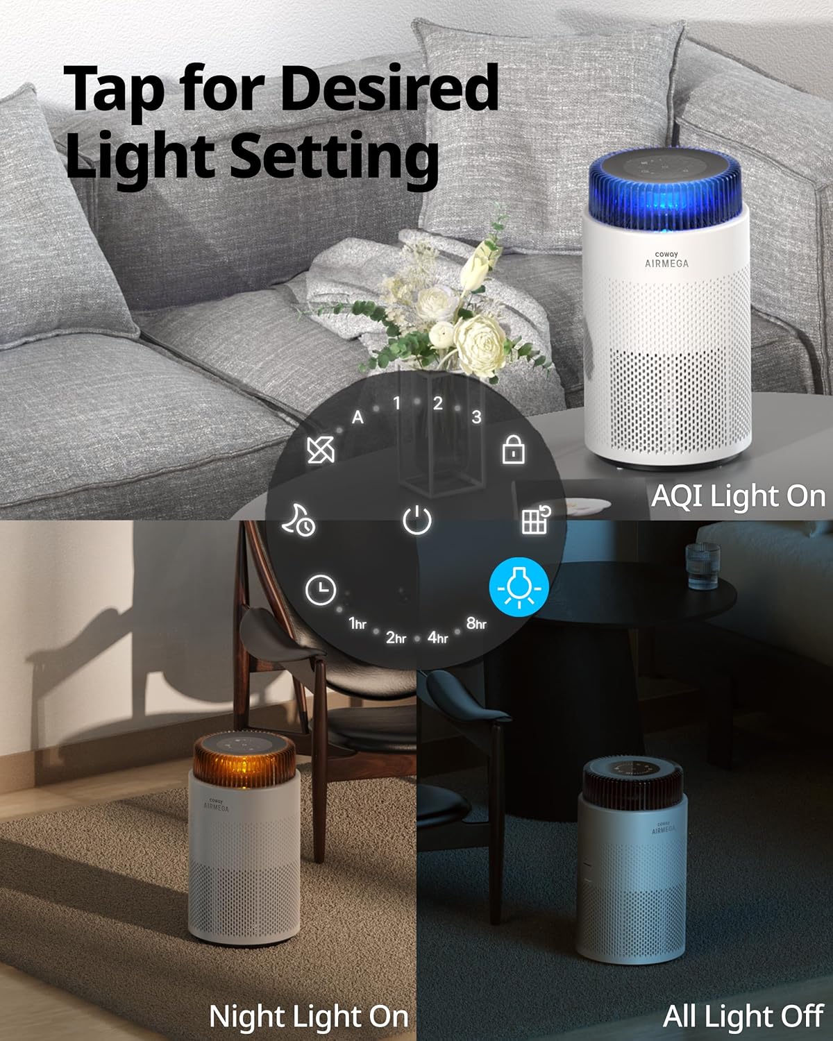 coway air purifiers for home up to 810, package contents